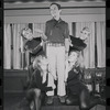 Joel Grey and dancers in rehearsal for the stage production Cabaret