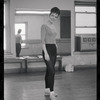 Dancer in rehearsal for the stage production Flora, the Red Menace