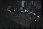 George Abbott [front] and unidentified others in rehearsal for the stage production Flora, the Red Menace