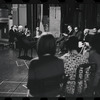 George Abbott [center] and unidentified others in rehearsal for the stage production Flora, the Red Menace