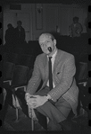 Hal Prince during rehearsal for the stage production Flora, the Red Menace