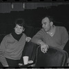 Lee Theodore, Fred Ebb and unidentified in rehearsal for the stage production Flora, the Red Menace