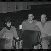 Lee Theodore, Fred Ebb and George Abbott in rehearsal for the stage production Flora, the Red Menace