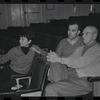 Lee Theodore, Fred Ebb and George Abbott in rehearsal for the stage production Flora, the Red Menace