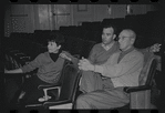 Lee Theodore, Fred Ebb and George Abbott in rehearsal for the stage production Flora, the Red Menace