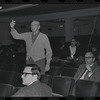 John Kander, George Abbott and Harold Prince in rehearsal for the stage production Flora, the Red Menace