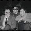 John Kander, Fred Ebb and unidentified [front] in rehearsal for the stage production Flora, the Red Menace