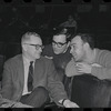 John Kander, Fred Ebb and unidentified [front] in rehearsal for the stage production Flora, the Red Menace