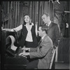 Liza Minnelli, John Kander and Fred Ebb in rehearsal for the stage production Flora, the Red Menace