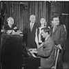 Harold Prince, George Abbott, Liza Minnelli, John Kander and Fred Ebb in rehearsal for Flora, the Red Menace