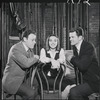 Bob Dishy, Liza Minnelli and Robert Kaye in rehearsal for the stage production Flora, the Red Menace