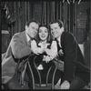 Bob Dishy, Liza Minnelli and Robert Kaye in rehearsal for the stage production Flora, the Red Menace