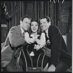 Bob Dishy, Liza Minnelli and Robert Kaye in rehearsal for the stage production Flora, the Red Menace