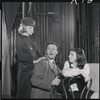 Cathryn Damon, Bob Dishy and Liza Minnelli in rehearsal for the stage production Flora, the Red Menace