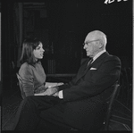 Liza Minnelli and George Abbott in rehearsal for the stage production Flora, the Red Menace