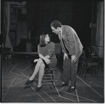 Liza Minnelli and Bob Dishy in rehearsal for the stage production Flora, the Red Menace