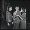Stephanie Hill, Bob Dishy and Liza Minnelli in rehearsal for the stage production Flora, the Red Menace