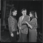 Stephanie Hill, Bob Dishy and Liza Minnelli in rehearsal for the stage production Flora, the Red Menace