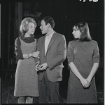 Cathryn Damon, Bob Dishy and Liza Minnelli in rehearsal for the stage production Flora, the Red Menace