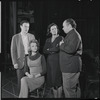 Bob Dishy, Cathryn Damon, Mary Louise Wilson and Louis Guss in rehearsal for the stage production Flora, the Red Menace