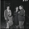 Bob Dishy, Cathryn Damon, Mary Louise Wilson and Louis Guss in rehearsal for the stage production Flora, the Red Menace