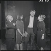 Joe E. Marks, Liza Minnelli, James Cresson and Dortha Duckworth in rehearsal for the stage production Flora, the Red Menace