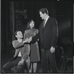 Bob Dishy, Liza Minnelli and Robert Kaye in rehearsal for the stage production Flora, the Red Menace
