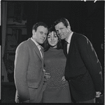 Bob Dishy, Liza Minnelli and Robert Kaye in rehearsal for the stage production Flora, the Red Menace