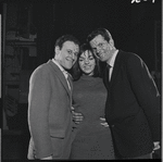 Bob Dishy, Liza Minnelli and Robert Kaye in rehearsal for the stage production Flora, the Red Menace