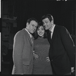 Bob Dishy, Liza Minnelli and Robert Kaye in rehearsal for the stage production Flora, the Red Menace