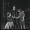 Stephanie Hill, Robert Kaye and Liza Minnelli in rehearsal for the stage production Flora, the Red Menace