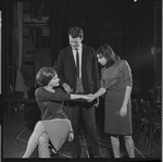 Stephanie Hill, Robert Kaye and Liza Minnelli in rehearsal for the stage production Flora, the Red Menace