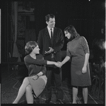 Stephanie Hill, Robert Kaye and Liza Minnelli in rehearsal for the stage production Flora, the Red Menace