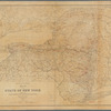 Map of the State of New York showing the location of quarries of stone used for building and road metal