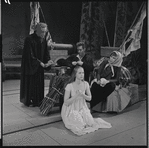 Max Adrian, Barbara Cook, Robert Rounseville and Irra Petina in the 1956 stage production Candide