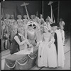 Max Adrian, Louis Edmonds, Barbara Cook and ensemble in the 1956 stage production Candide