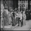 Robert Rounseville [center] and ensemble in the 1956 stage production Candide