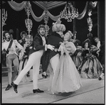 Barbara Cook [center] and ensemble in the 1956 stage production Candide