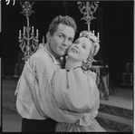 Robert Rounseville  and Barbara Cook in the 1956 stage production Candide