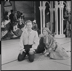 Robert Rounseville and Max Adrian in the 1956 stage production Candide