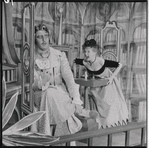 Barbara Cook and unidentified in the 1956 stage production Candide