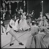 Barbara Cook [center] and ensemble in the 1956 stage production Candide