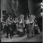 Irra Petina [center] and ensemble in the 1956 stage production Candide