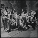 Irra Petina [center] and ensemble in the 1956 stage production Candide