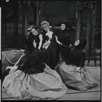 Max Adrian and ensemble in the 1956 stage production Candide