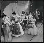 Irra Petina, Robert Rounseville, Barbara Cook and ensemble in the 1956 stage production Candide