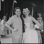 Barbara Cook and unidentified in the 1956 stage production Candide