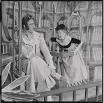 Barbara Cook and unidentified in the 1956 stage production Candide