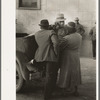 Negros talking on street, Mound Bayou, Mississippi