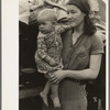 Mother and child, white migrant workers, near Harlingen, Texas